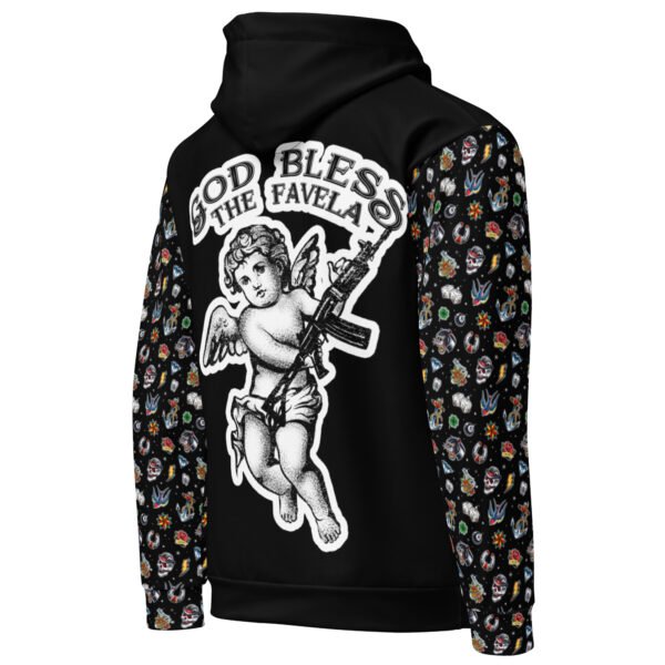God Bless The Favela Inked Squad Unisex Hoodie - Image 4