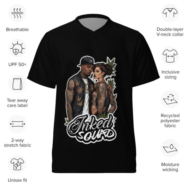 Trap Clan Inked Squad Recycled unisex sports jersey - Image 3
