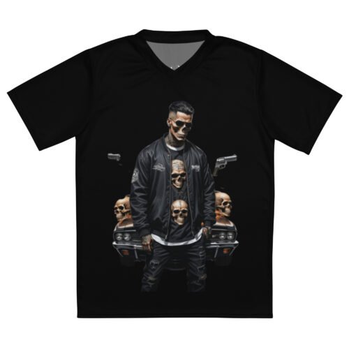 Gangsta Soldier Recycled unisex sports jersey