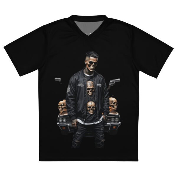 Gangsta Soldier Recycled unisex sports jersey