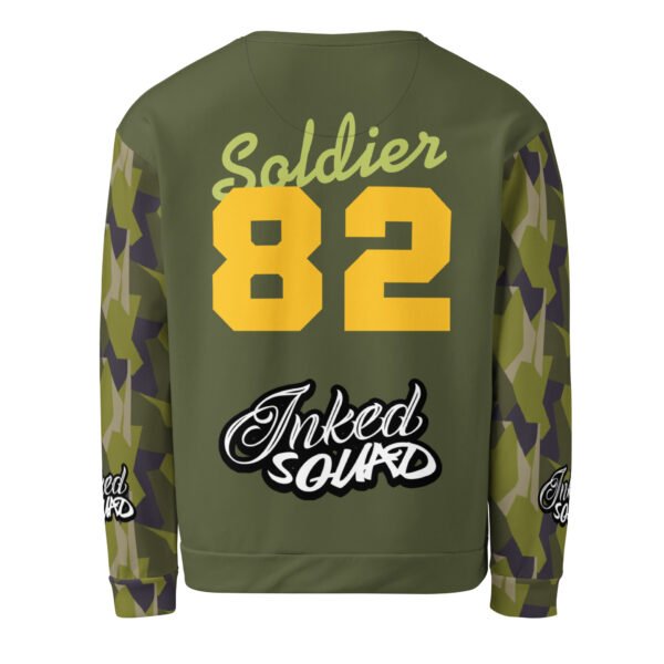 Green Camou Inked Squad Unisex Sweatshirt - Image 2