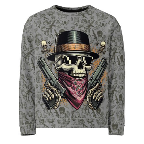 Skull Wild Wild West Unisex Sweatshirt