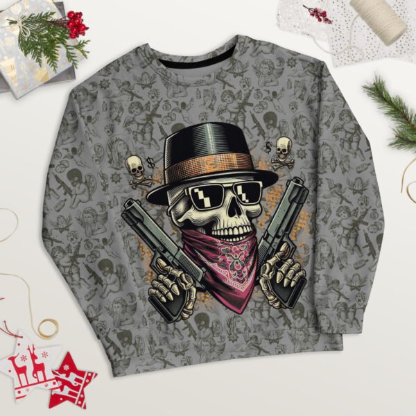 Skull Wild Wild West Unisex Sweatshirt - Image 5