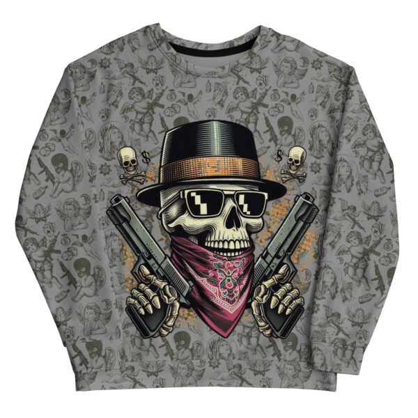 Skull Wild Wild West Unisex Sweatshirt - Image 6