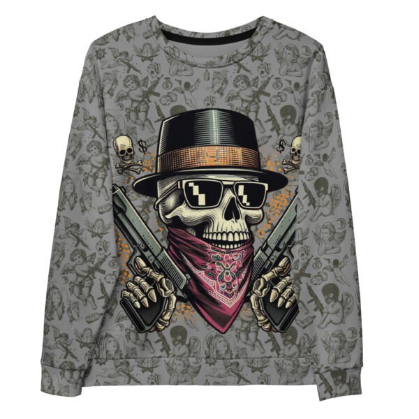 Skull Wild Wild West Unisex Sweatshirt - Image 8