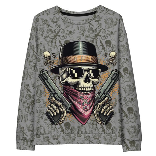 Skull Wild Wild West Unisex Sweatshirt - Image 10