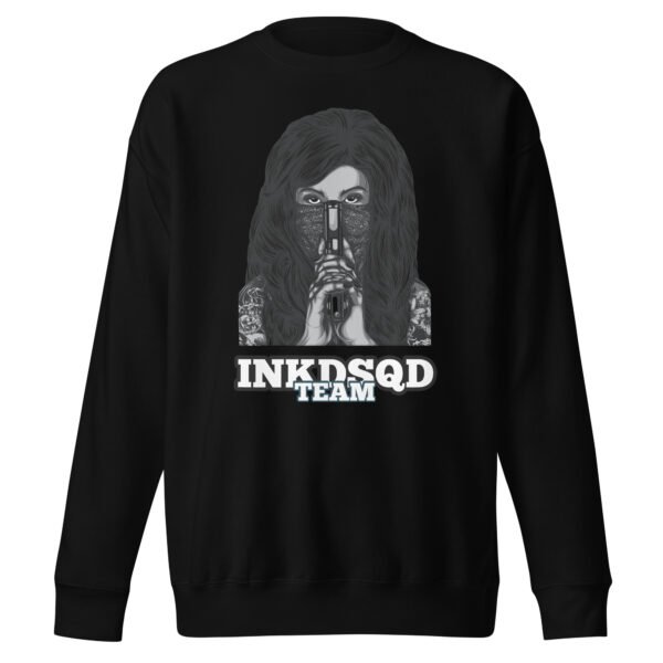 Rebel Killer Girl Unisex Premium Sweatshirt - Image 2