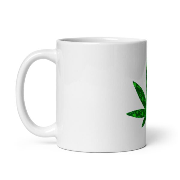 Be a Weed White glossy mug - Image 2